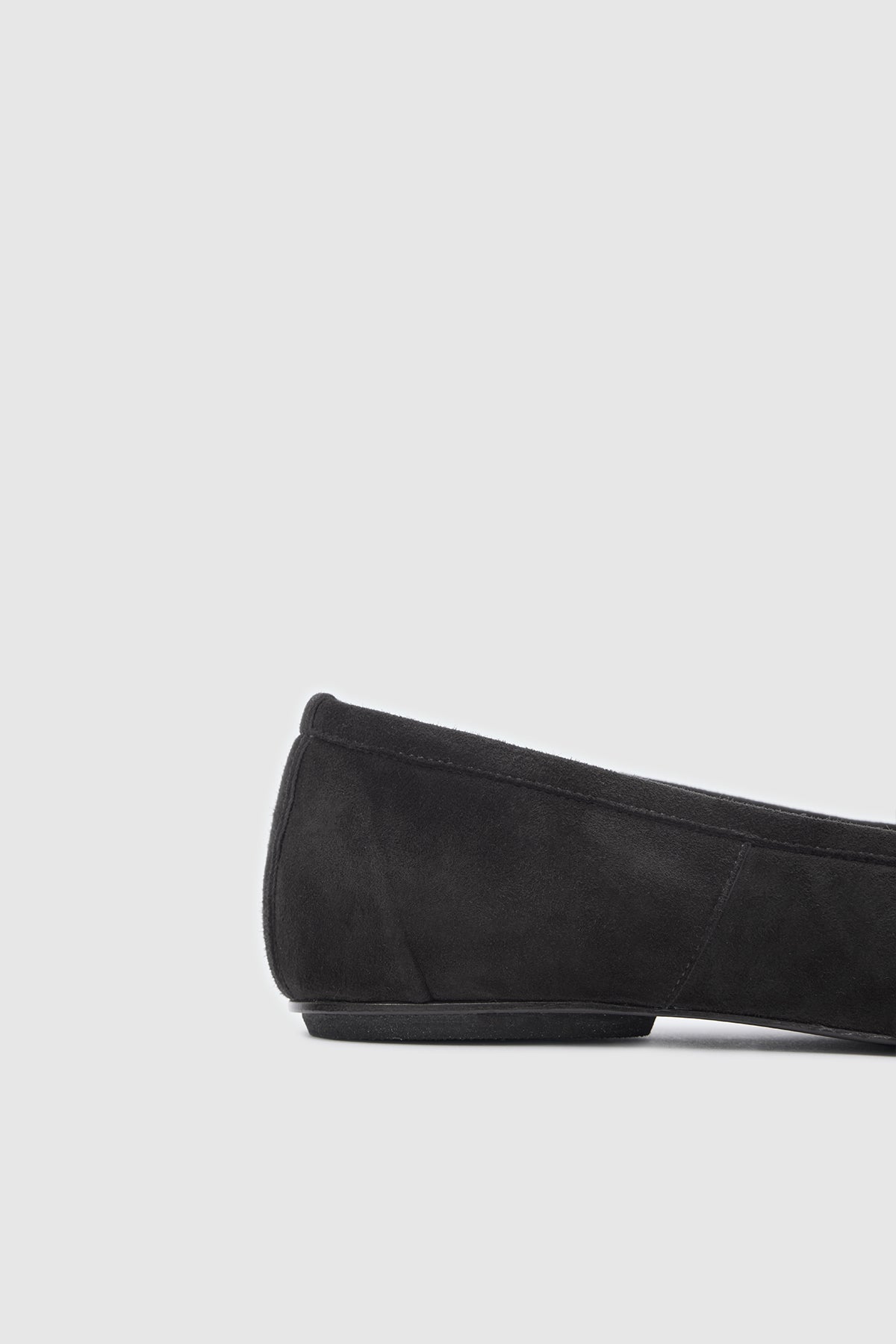 Tabi Ballet Flats Black Suede