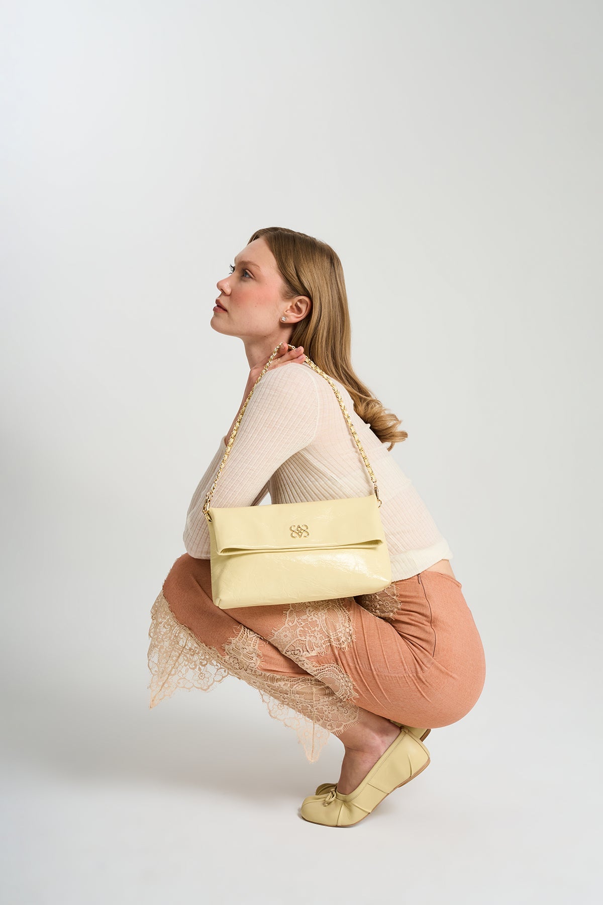 Ira Clutch Butter Yellow
