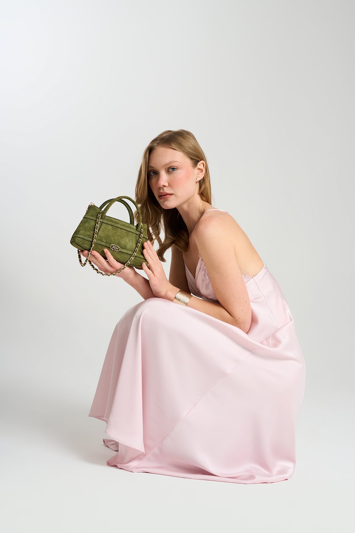 Luna Matcha Suede
