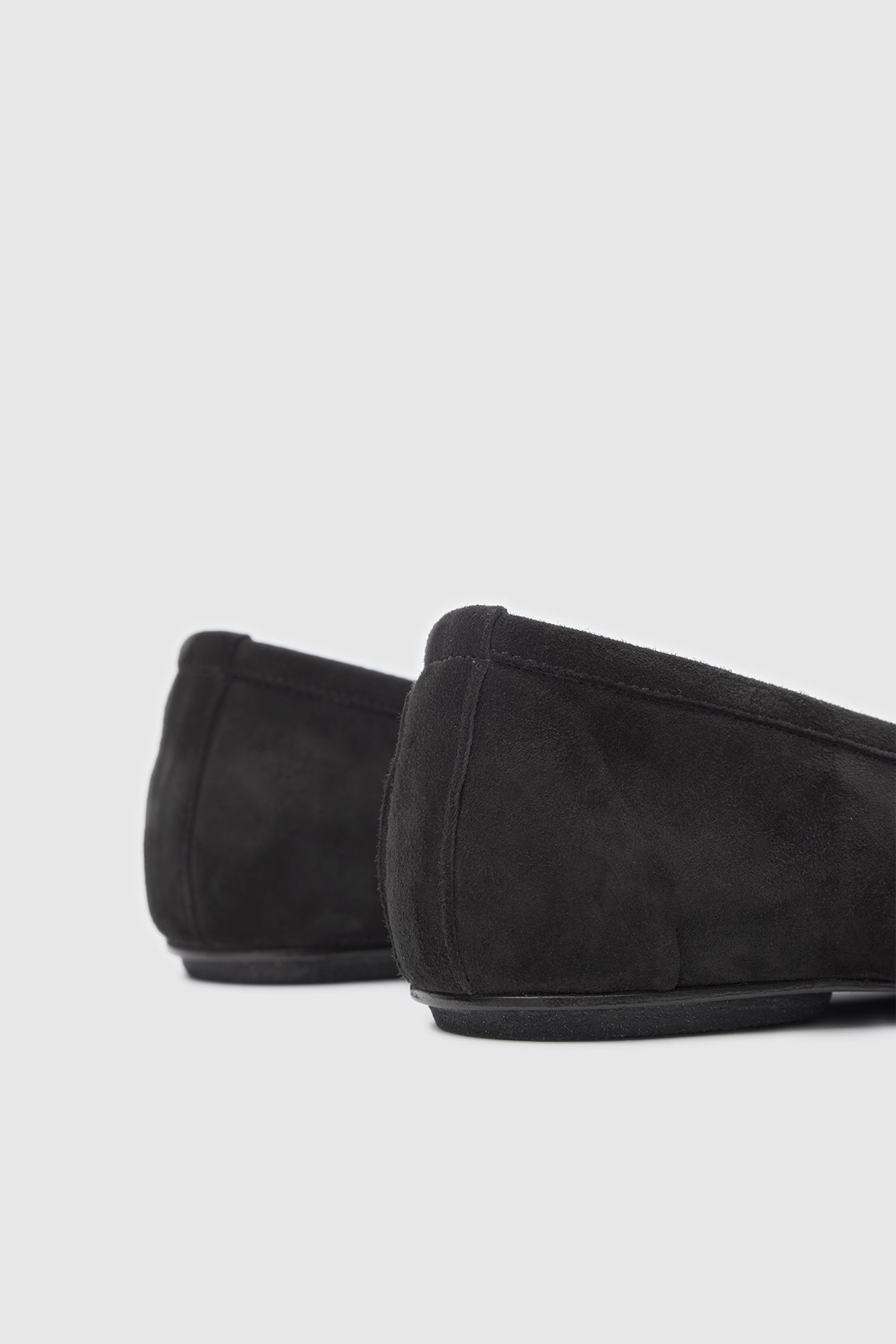 Tabi Ballet Flats Black Suede