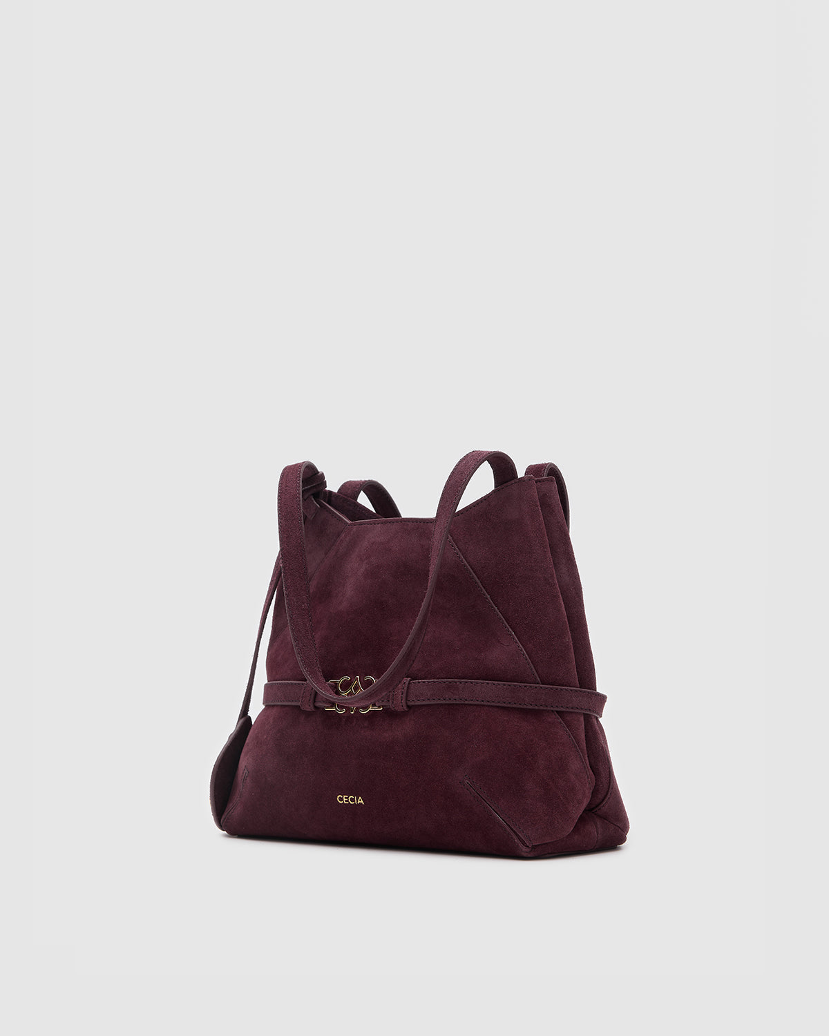 ARIES TOTE Merlot Suede