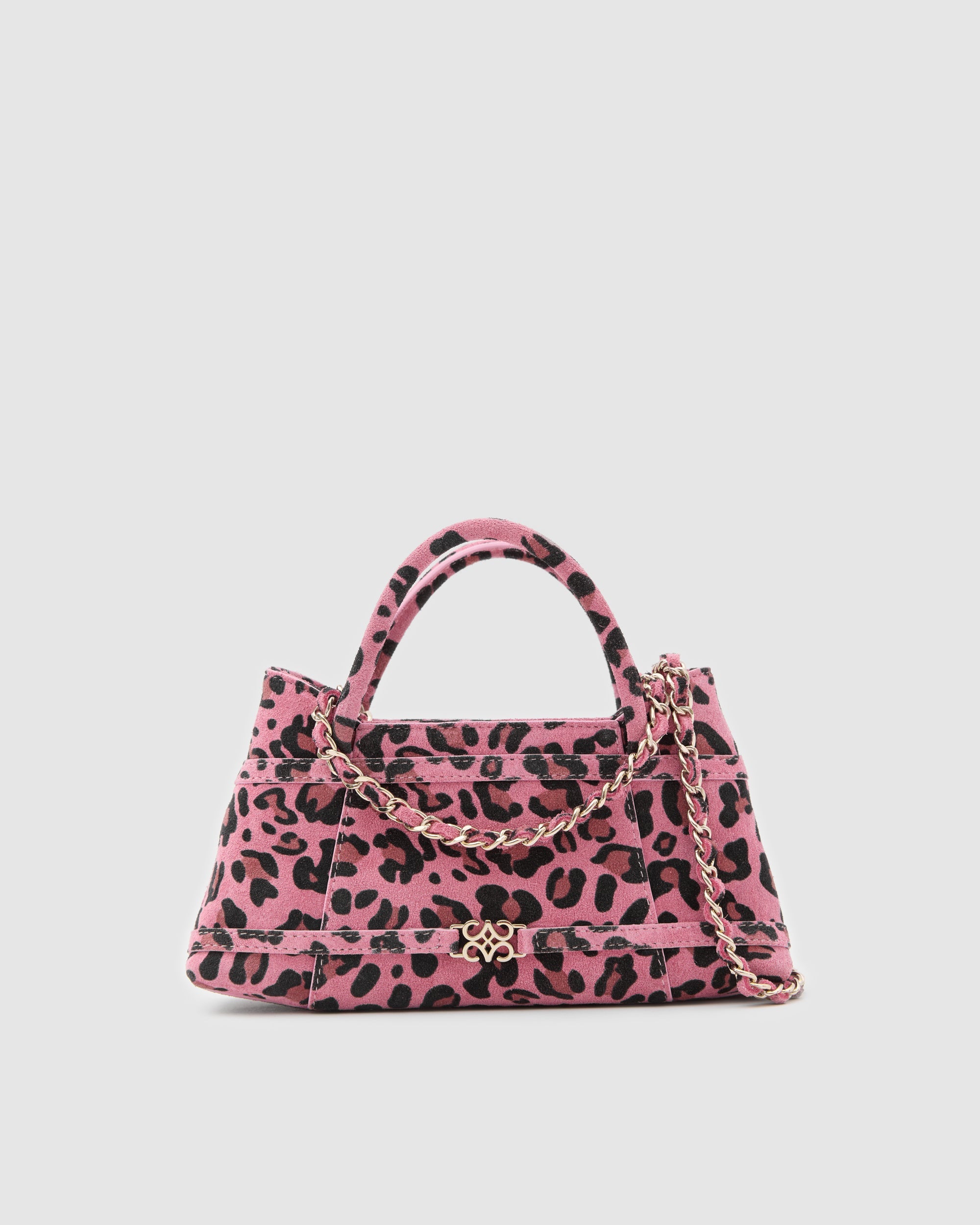 Luna Pink Leopard Suede