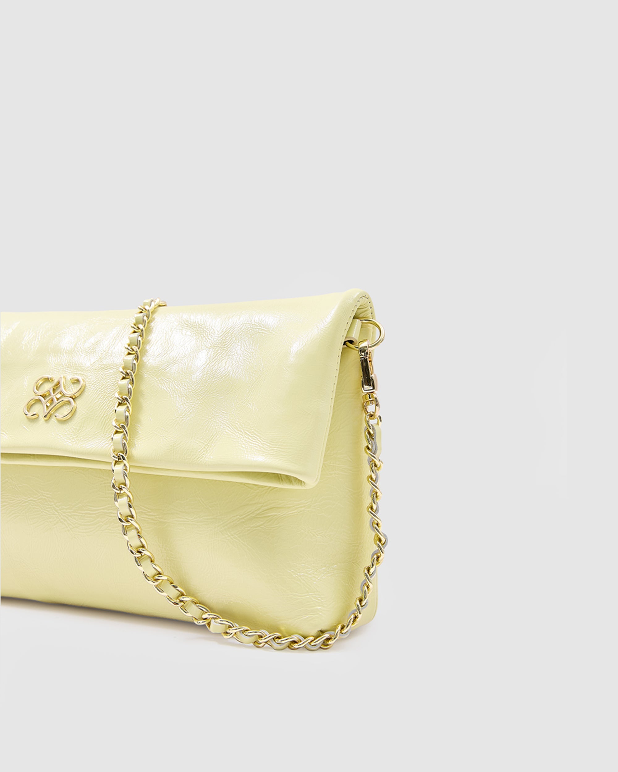 Ira Clutch Butter Yellow