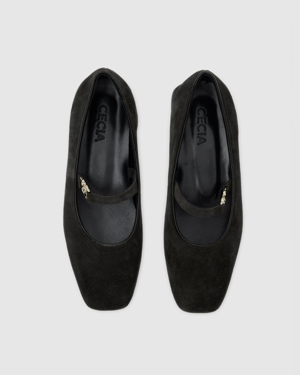 NOA Ballet Flats Black Suede