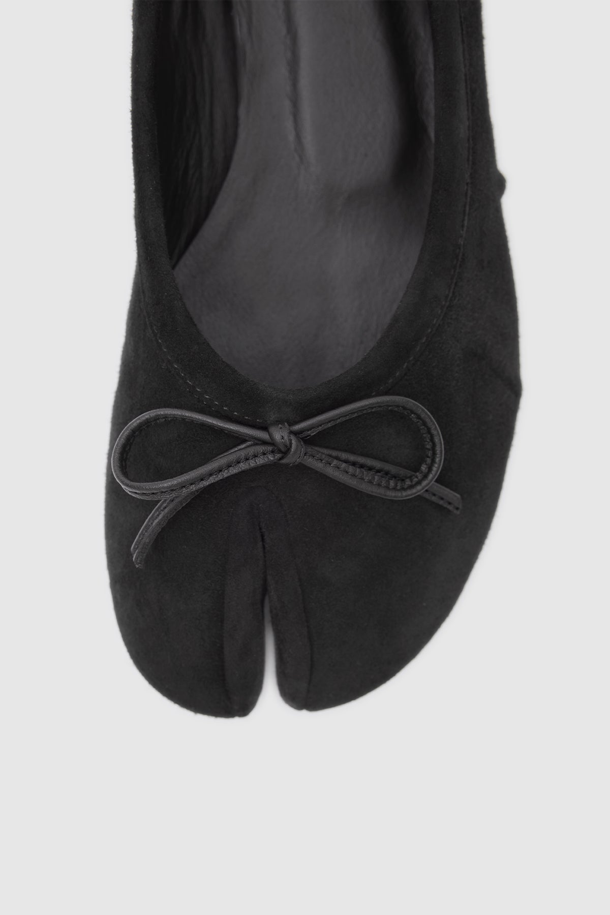 Tabi Ballet Flats Black Suede