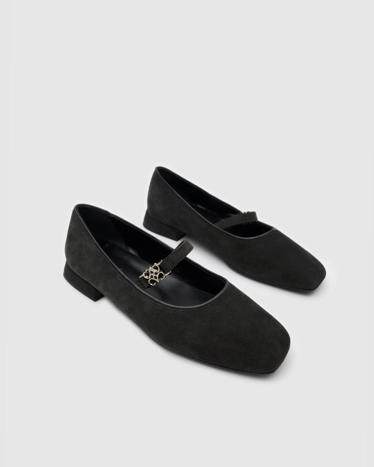 NOA Ballet Flats Black Suede