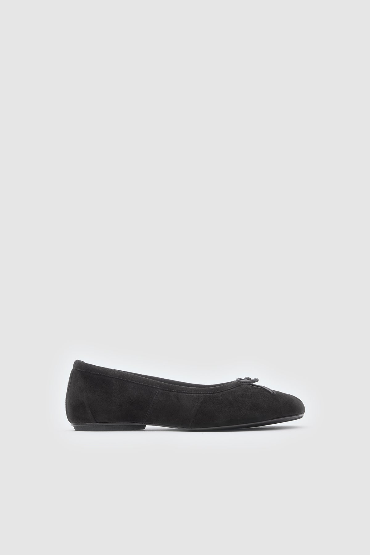 Tabi Ballet Flats Black Suede