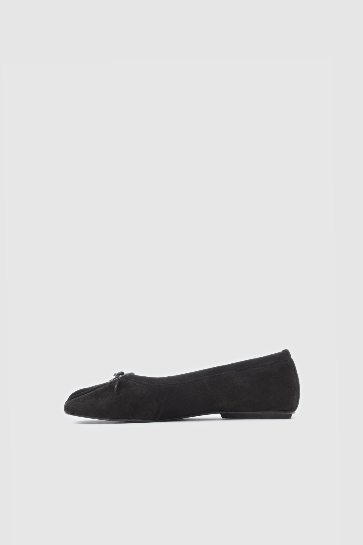Tabi Ballet Flats Black Suede