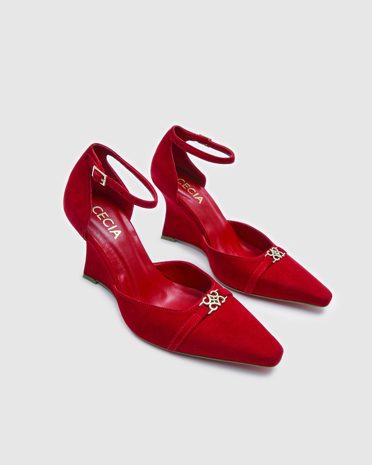 Rhea Red Suede