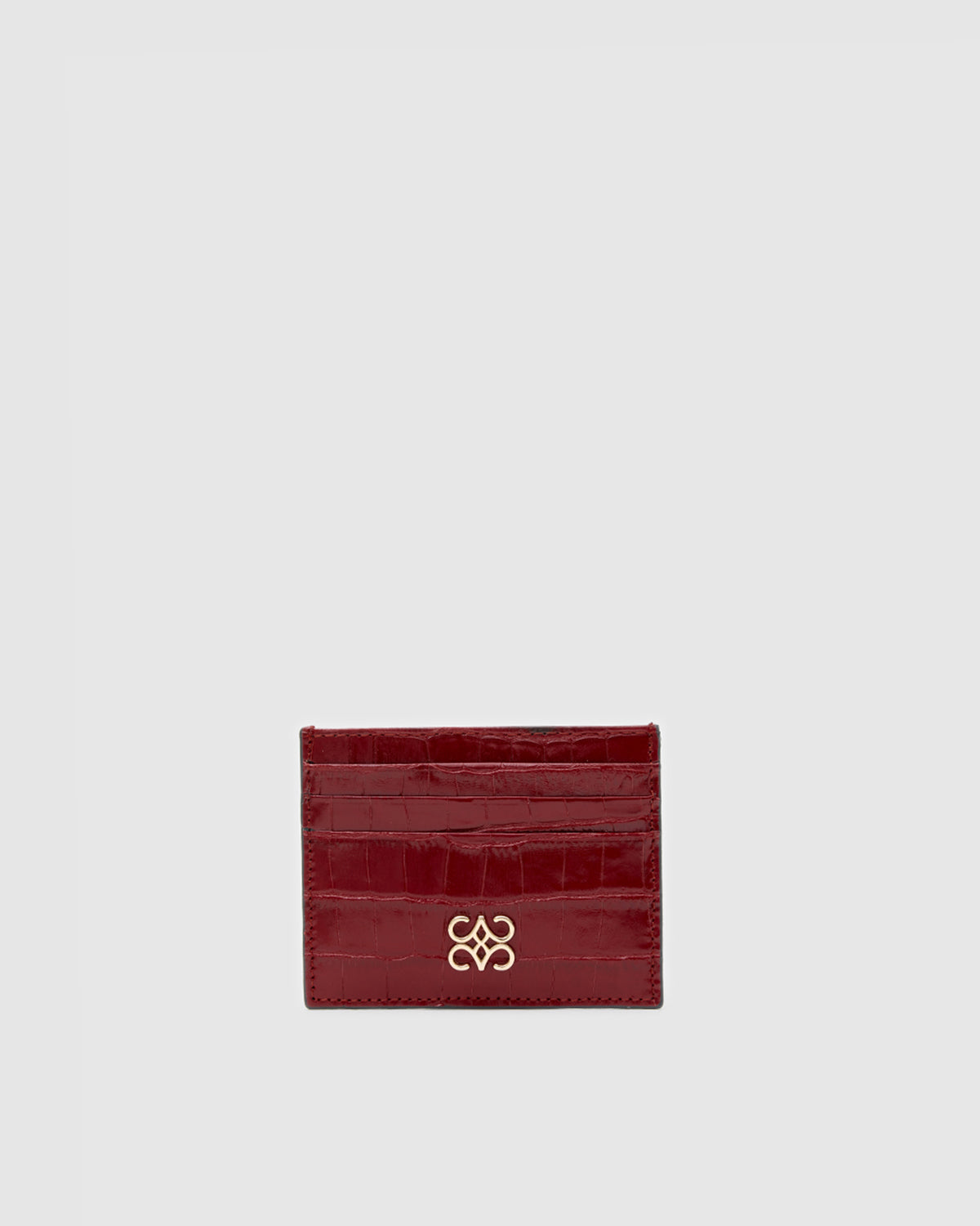 Cardholder Red Croc
