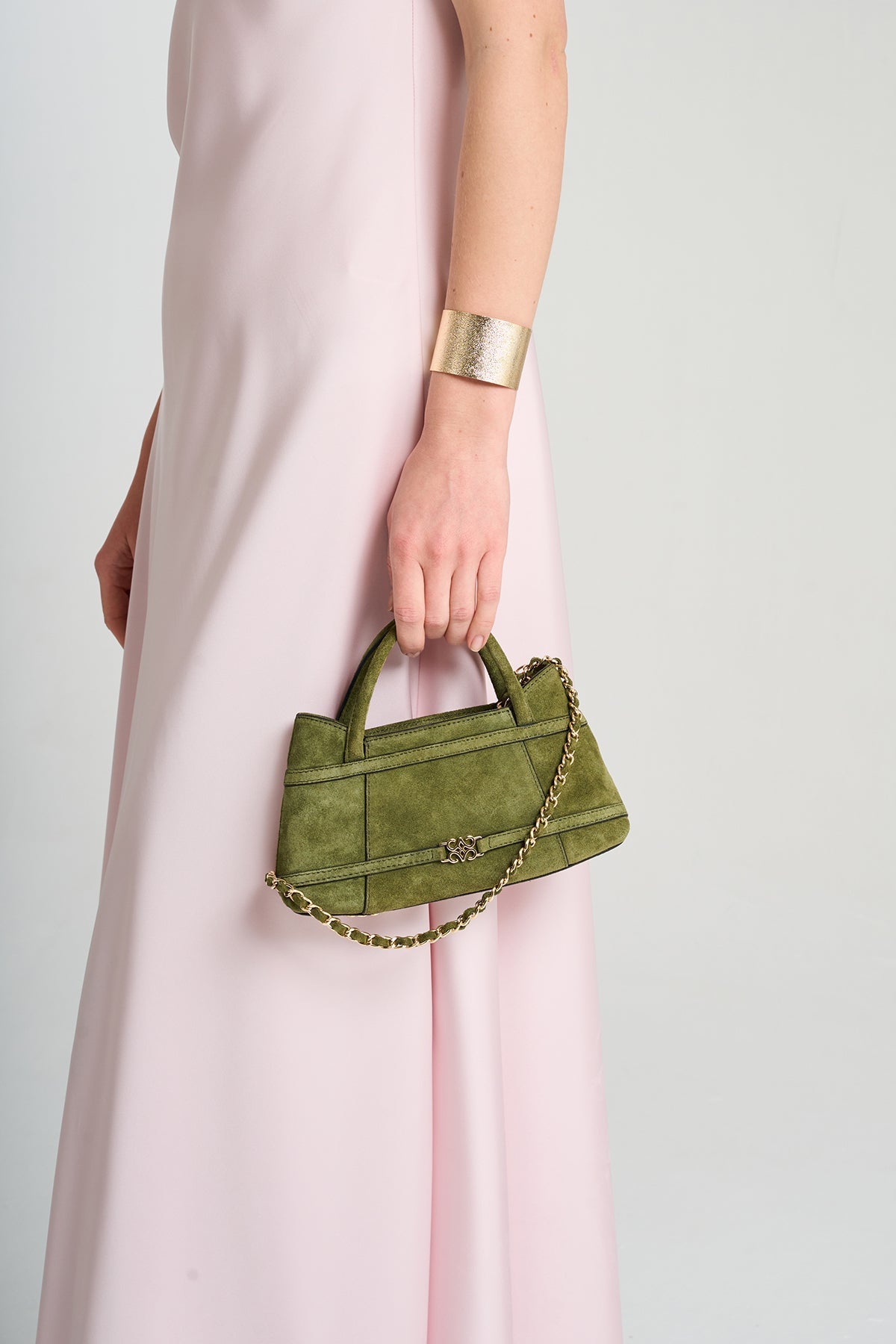 Luna Matcha Suede