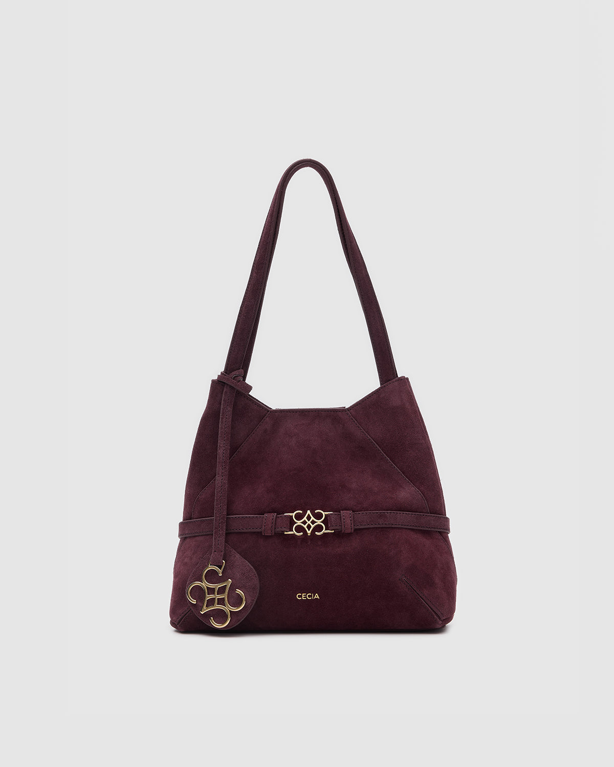 ARIES TOTE Merlot Suede