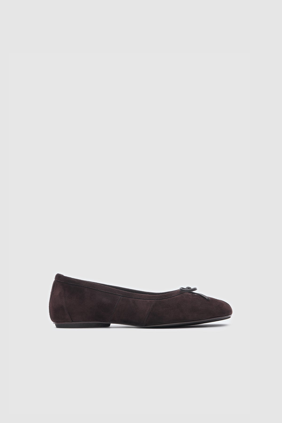 Tabi Ballet Flats Bitter Brown Suede