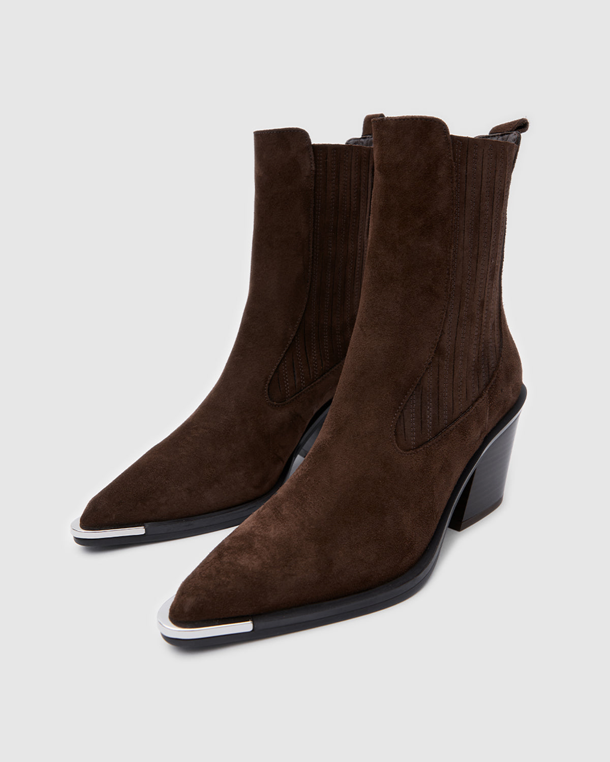 Siena Western High Bitter Brown Suede