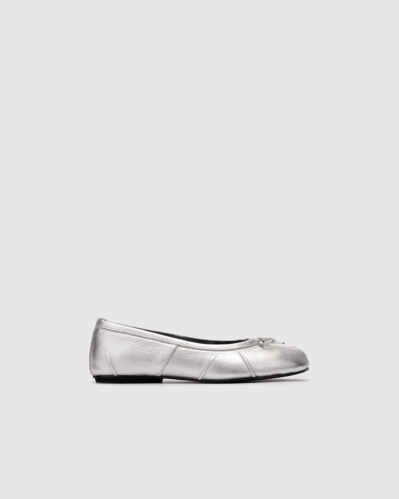 Tabi Ballet Flats Silver
