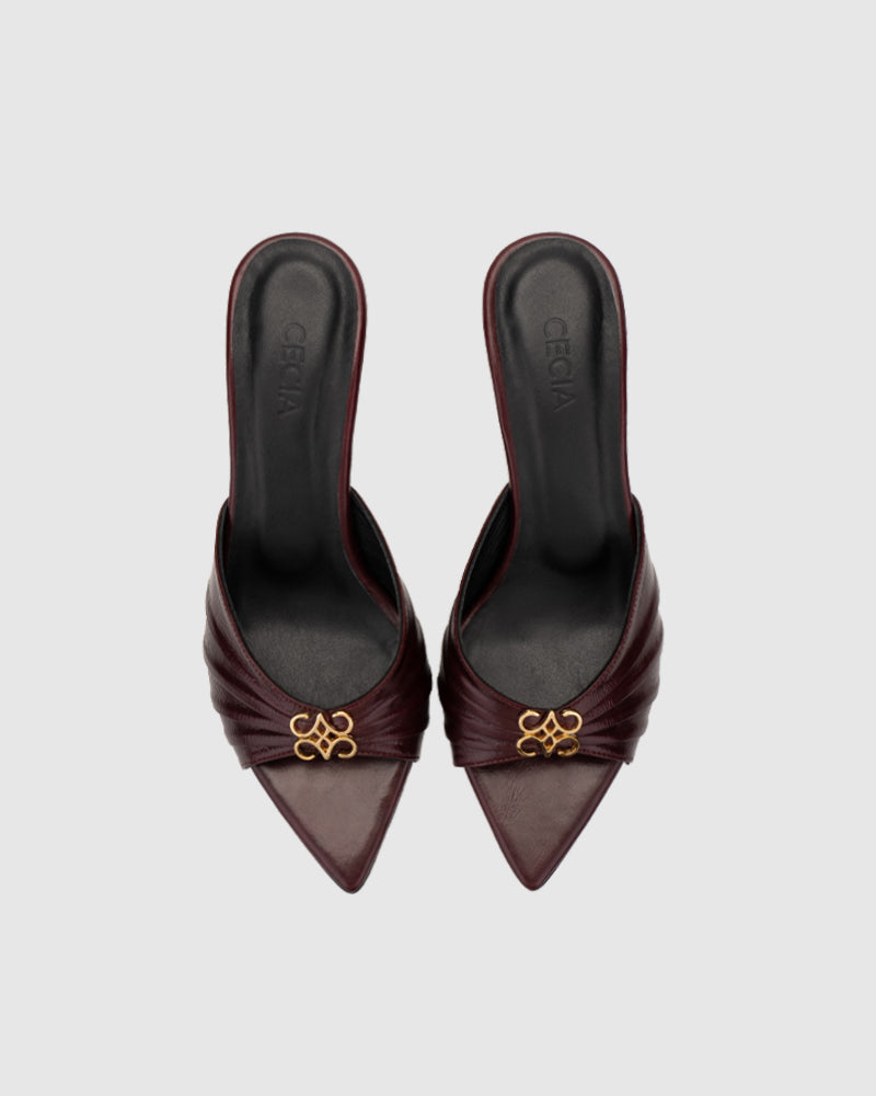 Mona Heels Burgundy