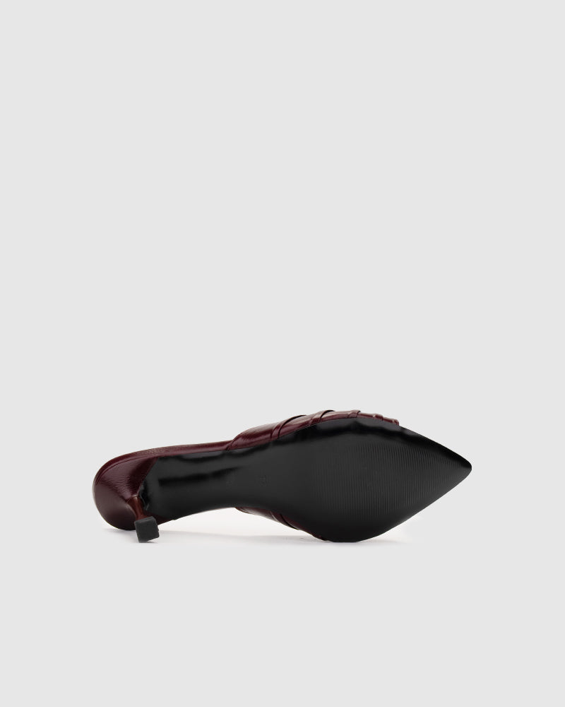 Mona Heels Burgundy