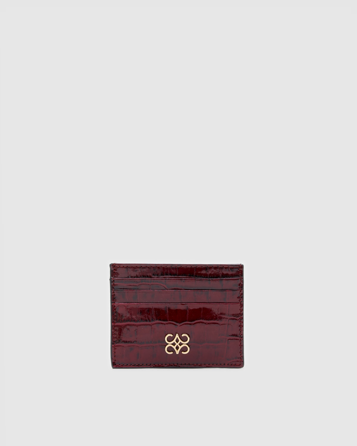 Cardholder Red&Black Croc