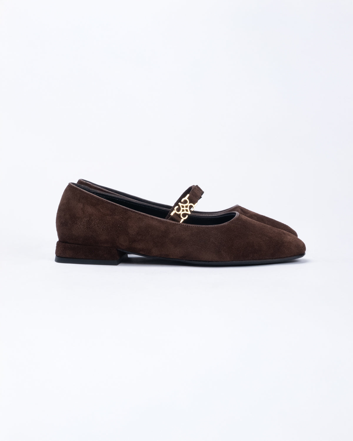 NOA Ballet Flats Bitter Brown Suede