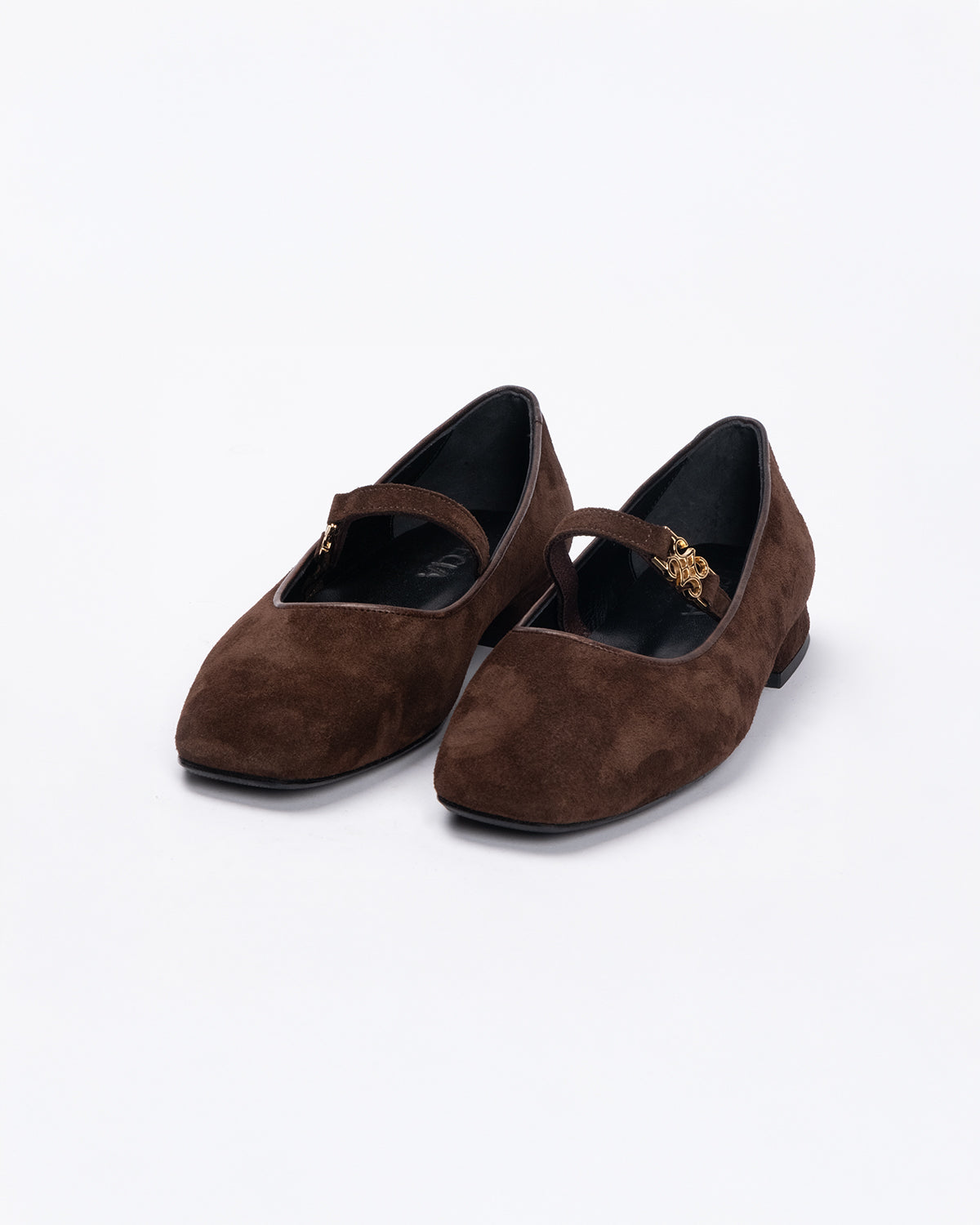 NOA Ballet Flats Bitter Brown Suede