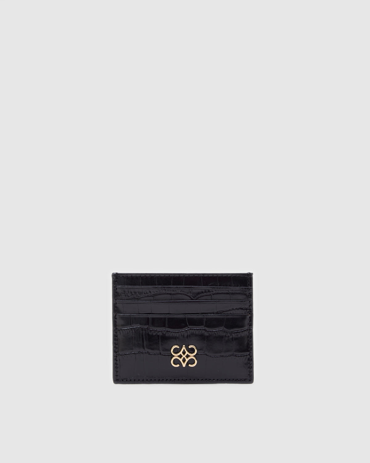 Cardholder Black Croc
